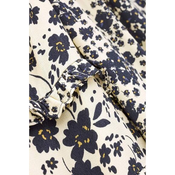 BA&SH Mady Short Flared Dress in Off White XS - Picture 5 of 6